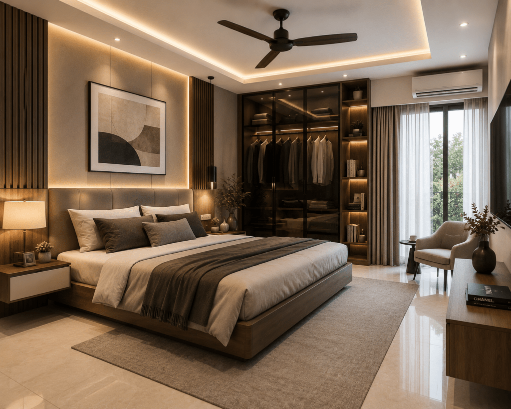 modern bed room image