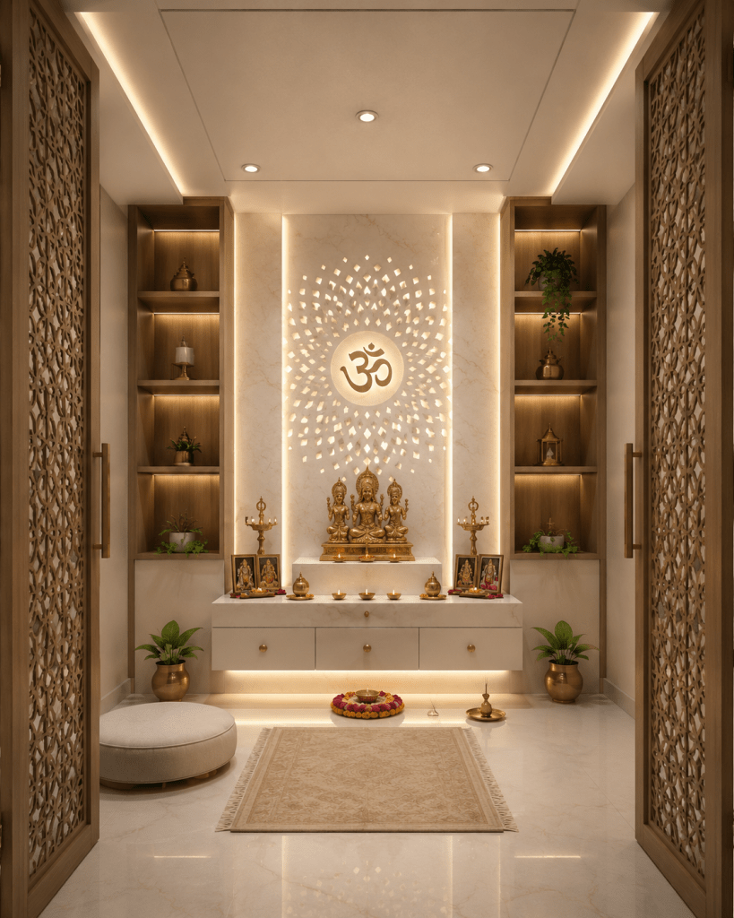 modern pooja room
